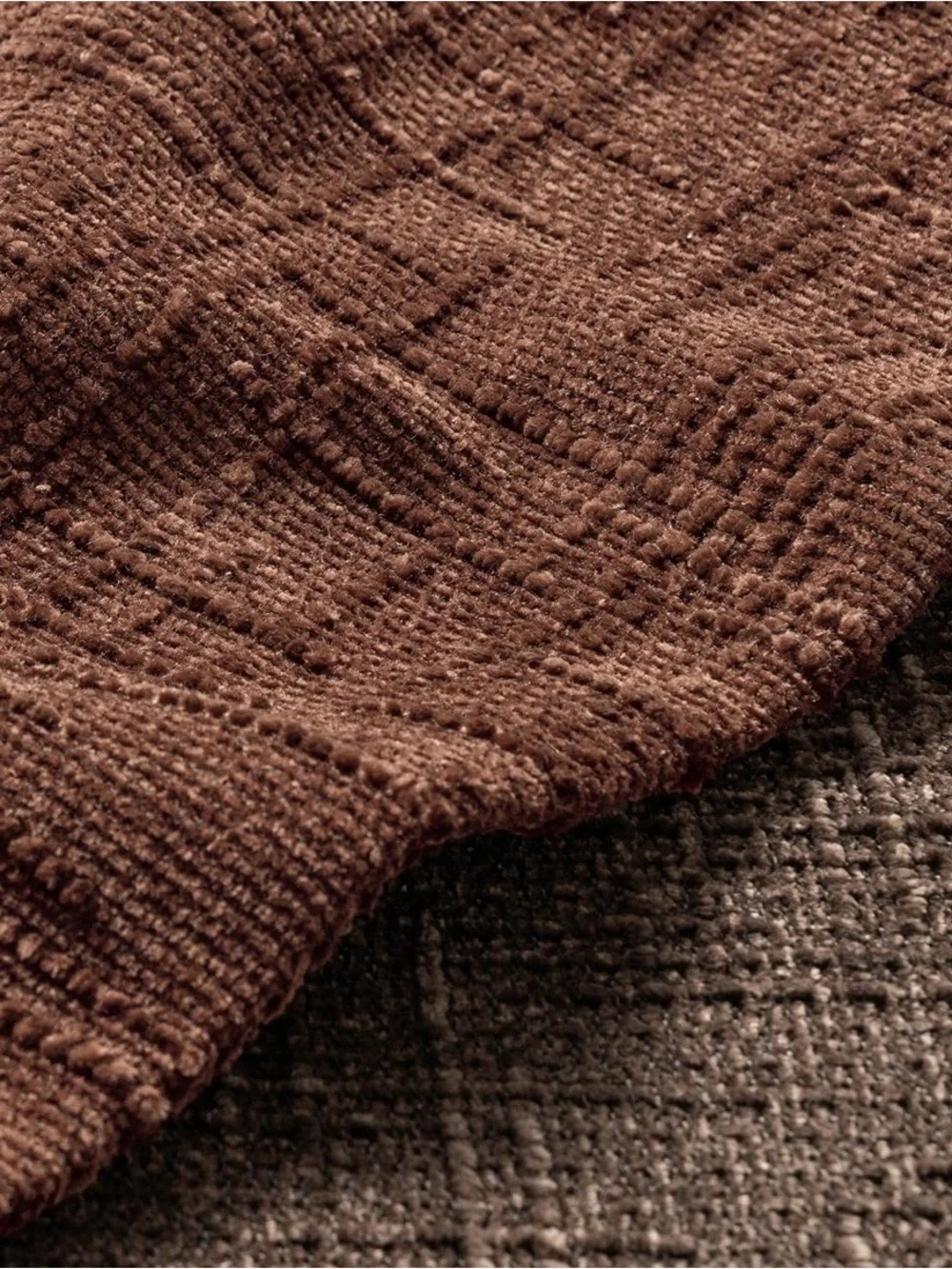 Brown Textured Throw Pillow Cover Brand: